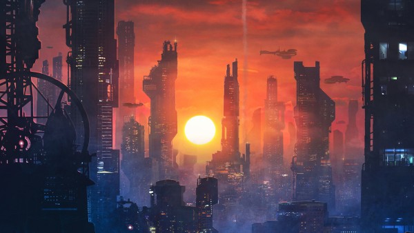 Futuristic Cityscape Skyscraper Art HD Wallpaper